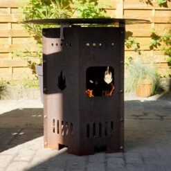 Edelrost Feuertonne Klein -Kamiladen Verkäufe 2021 06 02 40001050 grilltonne klein 1000x1000px 01