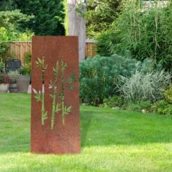 Edelrost Sichtschutz Bambus 150cmx60cm -Kamiladen Verkäufe 32021157 edelrost sichtschutz bambus schamotte shop.de 3