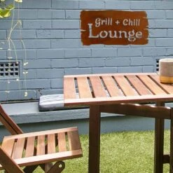 Edelrost Schild BBQ Lounge -Kamiladen Verkäufe 32021188 edelrost schild bbq lounge 14x25cm 2