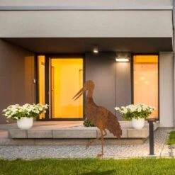 Edelrost Storch Mit Stecker 115cm -Kamiladen Verkäufe 32021330 storch 1150mm stecker 350mm 3