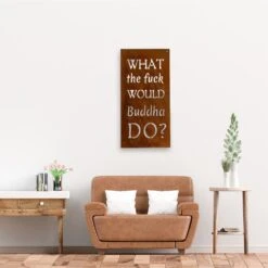 Edelrost Schild Buddha -Kamiladen Verkäufe 32022616 edelrost schild buddha 40x20cm 3