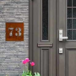 Edelrost Schild Mit Ihrer Hausnummer -Kamiladen Verkäufe 32022624 edelrost schild mit hausnummer schamotte shop