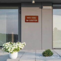 Edelrost Schild Im Garten -Kamiladen Verkäufe 32022676 edelrost schild im garten 3