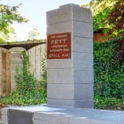 Edelrost Schild Grill Saison -Kamiladen Verkäufe 32022694 edelrost schild schamotte shop 4