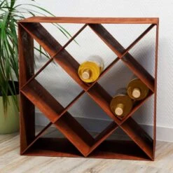 Edelrost Weinregal Rouille 50x50x25cm -Kamiladen Verkäufe 32023821 weinregal rouille schamotte shop 4