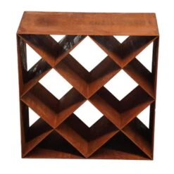 Edelrost Weinregal Rouille 50x50x25cm