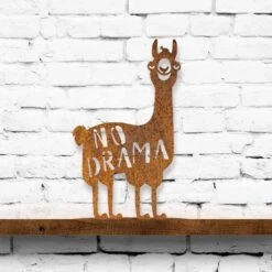 Edelrost No Dramalama Mit Fuß -Kamiladen Verkäufe 32024294 no dramalama mit fu 200x120mm 3