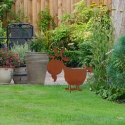 Edelrost Ziege Mit Stecker -Kamiladen Verkäufe 32024536 edelrost ziege mit stecker 30cm 3