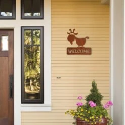 Edelrost Ziege Mit Schild Welcome -Kamiladen Verkäufe 32024543 edelrost ziege mit schild welcome 35cm 2