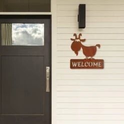 Kamiladen Verkäufe -Kamiladen Verkäufe 32024543 edelrost ziege mit schild welcome 35cm 3