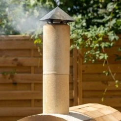 Abdeckung Für Rohr Ø 120 Mm Für Pizzaofen 180 X 180 Mm -Kamiladen Verkäufe 32025008 abdeckungpizzaofenrohr edelstahl anwendungsbild 02 1000x1000