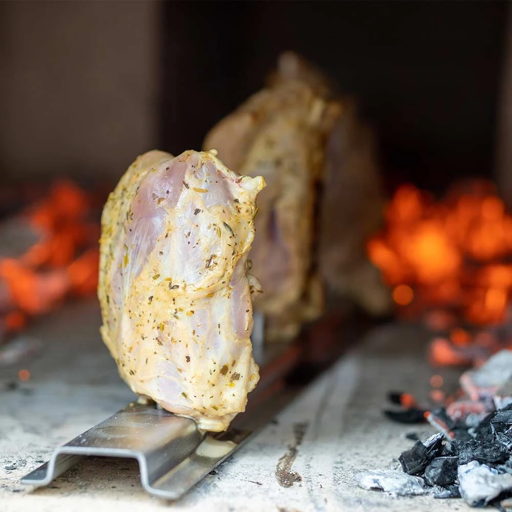 Haxenhalter Für 4 Haxen 50 Cm Aus Edelstahl 4 Haxenhalter Für 4 Haxen 50 Cm Aus Edelstahl – Bild 4