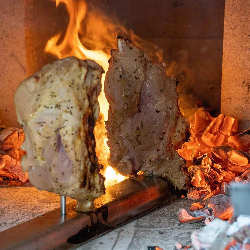 Haxenhalter Für 5 Haxen 50 Cm Aus Edelstahl 2 Haxenhalter Für 5 Haxen 50 Cm Aus Edelstahl – Bild 2