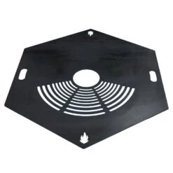 Feuerplatte Grillplatte Mit Integriertem Rost 6-eckig Ø 105 Cm -Kamiladen Verkäufe 40002774 feuerplatte grillplatte grillring 6eckig mit integriertem rost 105er 02