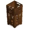 Edelrost Feuertonne Mit Bienen Und Blumen 70 X 35 Cm
