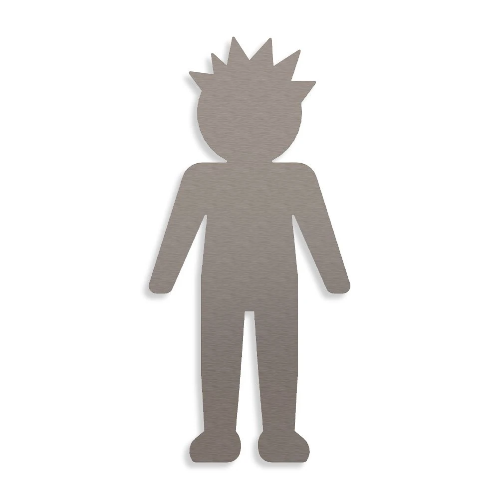 Herren Piktogramm Aus Edelstahl 1 Herren Piktogramm Aus Edelstahl