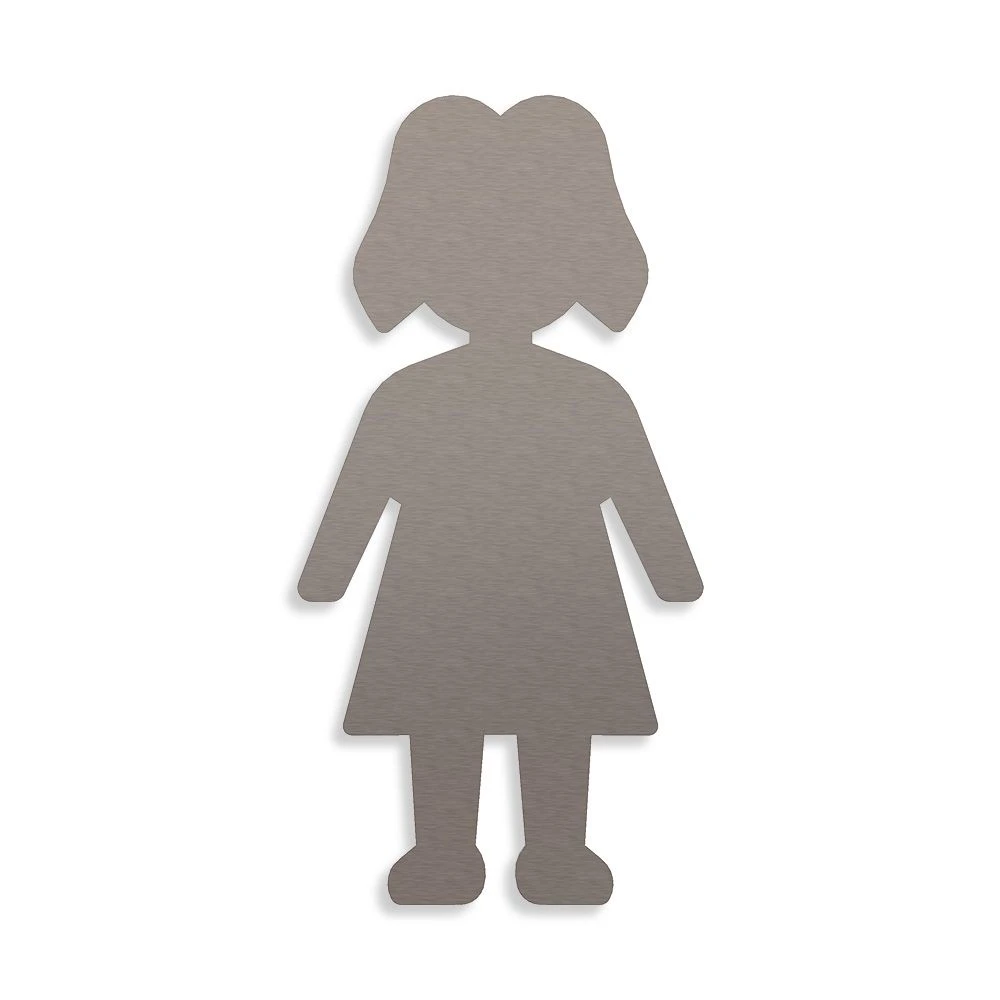 Damen Piktogramm Aus Edelstahl 1 Damen Piktogramm Aus Edelstahl