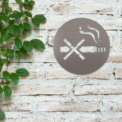 Rauchverbot Piktogramm Rund Aus Edelstahl -Kamiladen Verkäufe 40004247 piktogramm rauchverbot 02