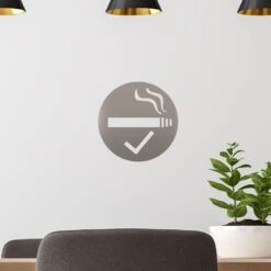 Raucherbereich Piktogramm Rund Aus Edelstahl 5 Raucherbereich Piktogramm Rund Aus Edelstahl -Kamiladen Verkäufe 40004248 piktogramm raucherbereich 02