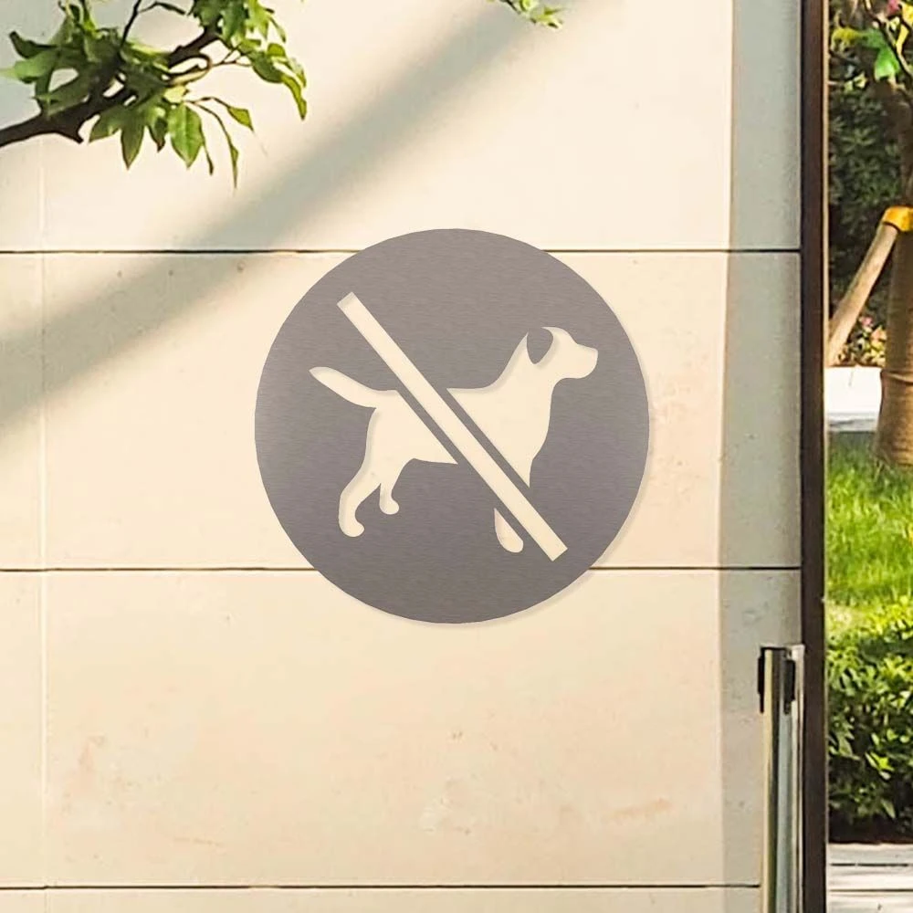 Hunde Verboten Piktogramm Rund Aus Edelstahl 3 Hunde Verboten Piktogramm Rund Aus Edelstahl – Bild 3