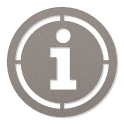 Info Piktogramm Rund Aus Edelstahl
