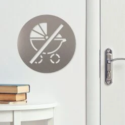 Kinderwagen Verboten Piktogramm Rund Aus Edelstahl 5 Kinderwagen Verboten Piktogramm Rund Aus Edelstahl -Kamiladen Verkäufe 40004543 piktogramm kinderwagen verboten 02