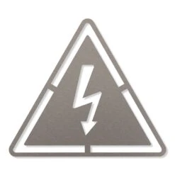 Hochspannung Piktogramm Aus Edelstahl