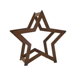 Edelrost Kaminholzregal Stern