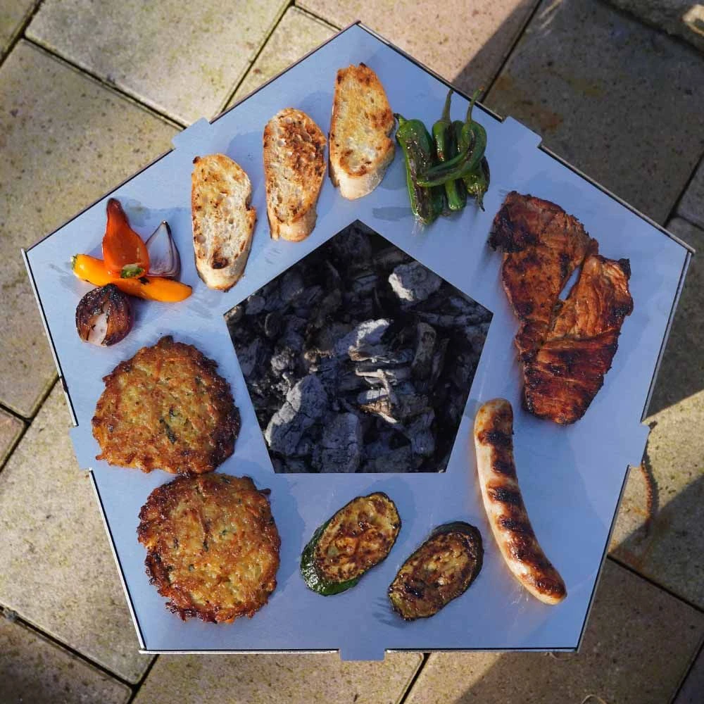 BlazeBox Pentagon Mini Grillplatte 2 BlazeBox Pentagon Mini Grillplatte – Bild 2