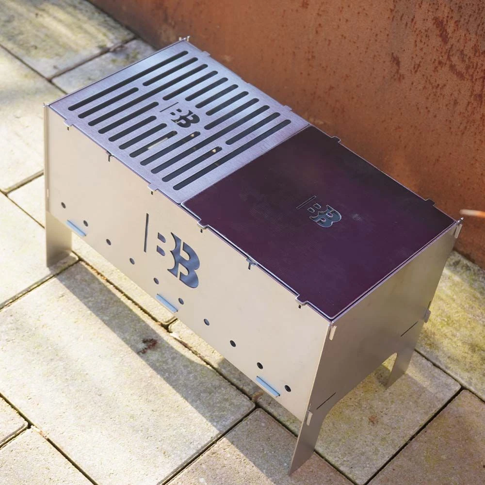 BlazeBox Station Medium Kombi Grillrost & Grillplatte Im Set 2 BlazeBox Station Medium Kombi Grillrost & Grillplatte Im Set – Bild 2