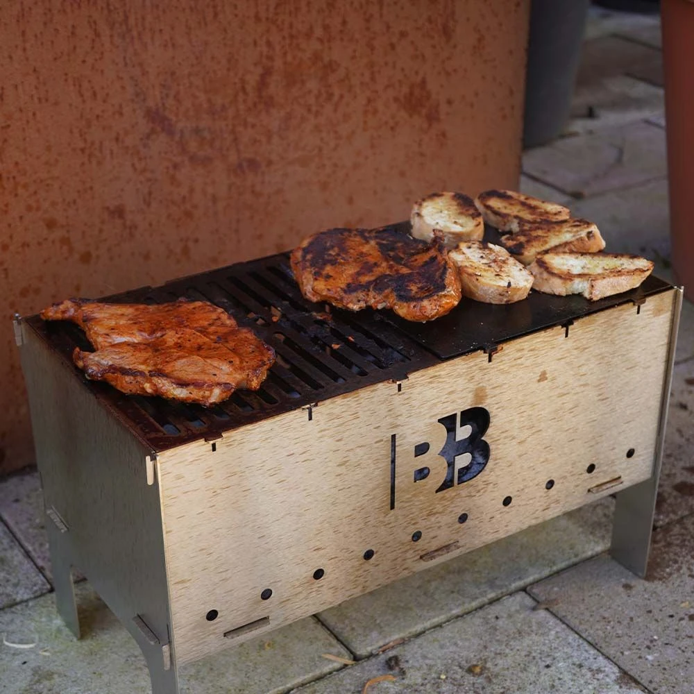 BlazeBox Station Medium Kombi Grillrost & Grillplatte Im Set 6 BlazeBox Station Medium Kombi Grillrost & Grillplatte Im Set – Bild 6