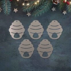 Kamiladen Verkäufe -Kamiladen Verkäufe 40005286 edelstahl baumanh nger bienenstock 5er set 01