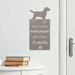 Edelstahl Schild Hier Wohnt Hundename -Kamiladen Verkäufe 40005304 edelstahl schild hier wohnt hundename 02