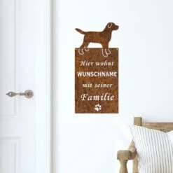 Edelrost Schild Hier Wohnt Hundename -Kamiladen Verkäufe 40005305 edelrost schild hier wohnt hundename 02