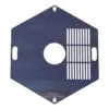 Feuerplatte Grillplatte Mit Integriertem Rost 6-eckig Ø 98 Cm Design 3