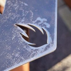 Feuerplatte Grillplatte Mit Integriertem Rost 6-eckig Ø 80 Cm Design 4 -Kamiladen Verkäufe 40005314 feuerplatte 6eckig d80 02