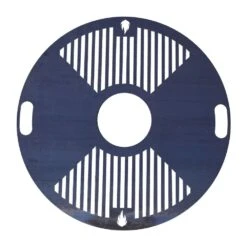 Feuerplatte Grillplatte Mit Integriertem Rost Ø 80 Cm Design 2
