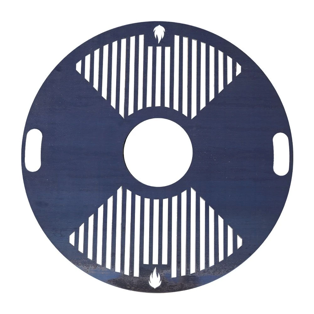 Feuerplatte Grillplatte Mit Integriertem Rost Ø 80 Cm Design 2 1 Feuerplatte Grillplatte Mit Integriertem Rost Ø 80 Cm Design 2