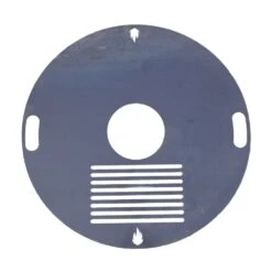 Feuerplatte Grillplatte Mit Integriertem Rost Ø 80 Cm Design 3