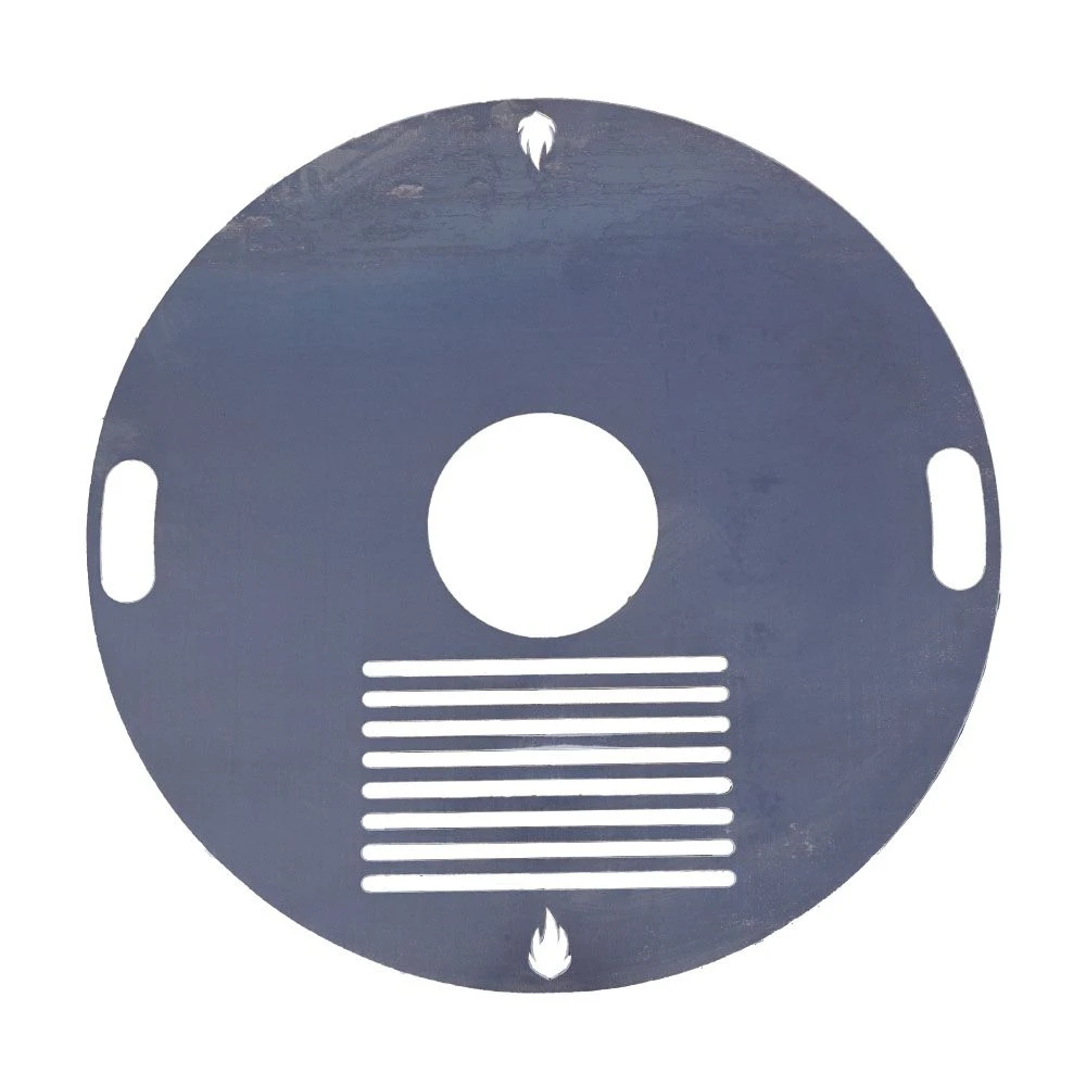 Feuerplatte Grillplatte Mit Integriertem Rost Ø 80 Cm Design 3 1 Feuerplatte Grillplatte Mit Integriertem Rost Ø 80 Cm Design 3