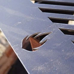 Feuerplatte Grillplatte Mit Integriertem Rost Quadratisch 78 X 78 Cm Design 2 -Kamiladen Verkäufe 40005330 feuerplatte quadratisch mit grillrost d80 05