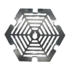 Grillrost 6-eckig Ø 21 Cm Einsatz Für Feuerplatte Spinnennetz Design