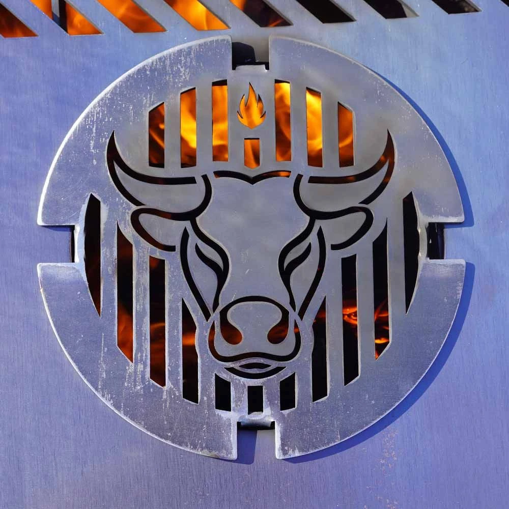 Grillrost Ø 21 Cm Einsatz Für Feuerplatte Stier Design 3 Grillrost Ø 21 Cm Einsatz Für Feuerplatte Stier Design – Bild 3