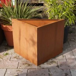 Edelrost Hochbeet Dreieckig -Kamiladen Verkäufe 40005501 edelrost hochbeet dreieckig cortenstahl 03