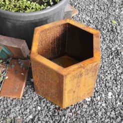 Edelrost Pflanzkasten Sechseckig -Kamiladen Verkäufe 40005531 edelrost pflanzkasten sechseckig cortenstahl 02