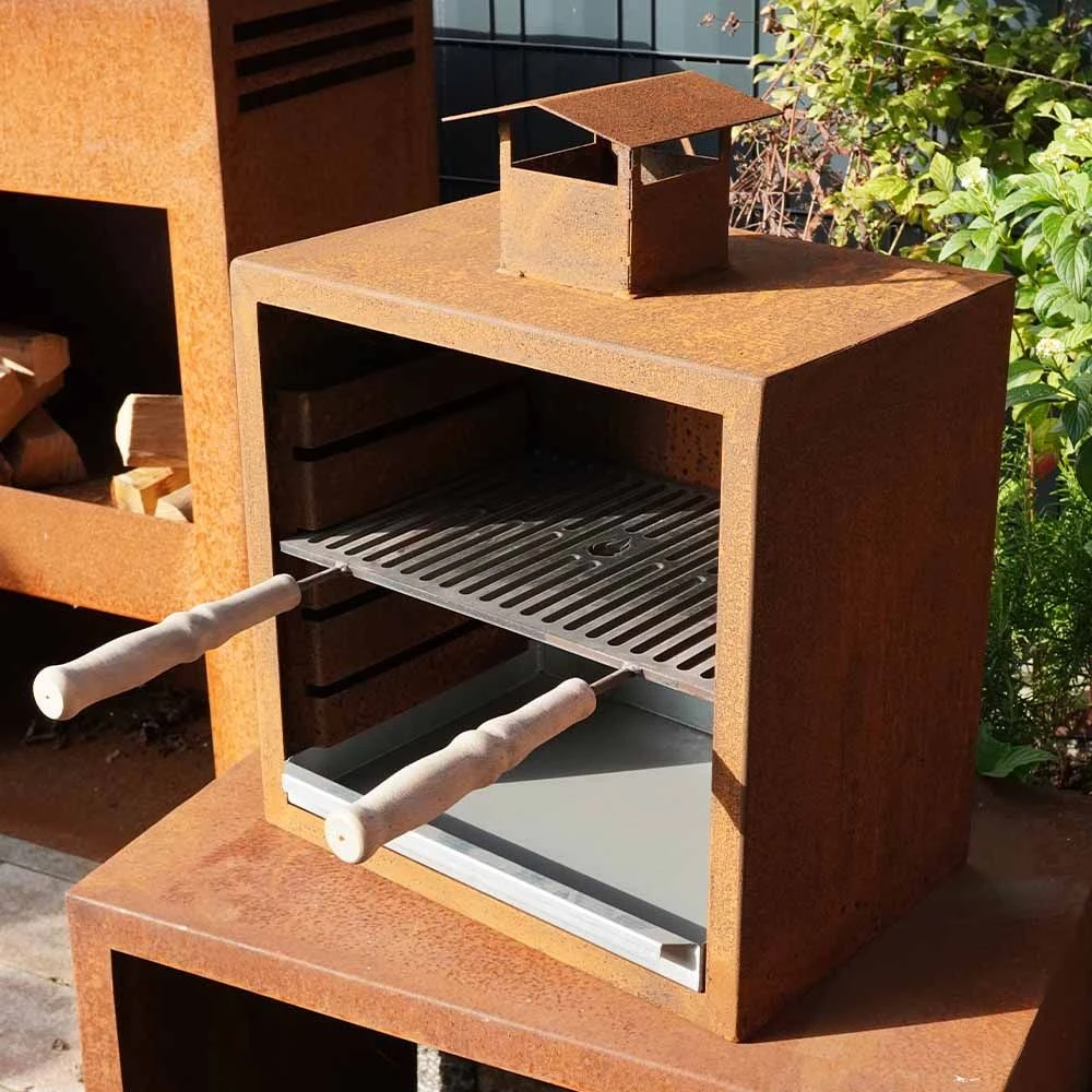 Edelrost Grill ØVENDECK Bergen 500x500c 2 Edelrost Grill ØVENDECK Bergen 500x500c – Bild 2