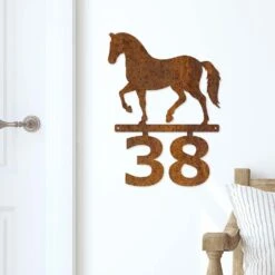 Edelrost Pferd Schild Mit Hausnummer 7 Edelrost Pferd Schild Mit Hausnummer -Kamiladen Verkäufe 40005654 edelrost hausnummer pferd 02