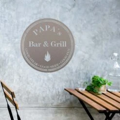 Edelstahl Schild Papas Bar Mit Aufhänger -Kamiladen Verkäufe 40005678 edelstahlschild papas bar mit aufh nger 02