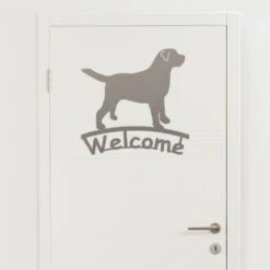 Edelstahl Welcome Wachender Labrador Aufhänger -Kamiladen Verkäufe 40005710 edelstahl welcome labrador aufh nger 01