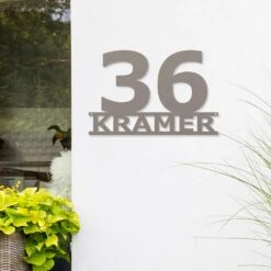 Edelstahl Hausnummer Mit Wunschname 7 Edelstahl Hausnummer Mit Wunschname -Kamiladen Verkäufe 40005766 edelstahlschild wunschname mit hausnummer 01